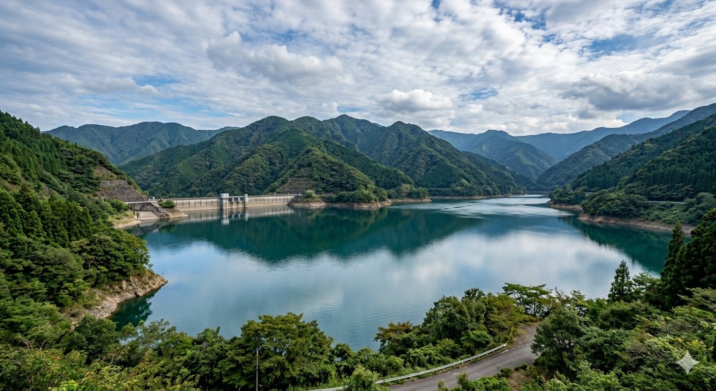Attack on Titan in Hita, Oita — the bronze sculpture trio beside Oyama Dam in the hometown of manga creator Hajime Isayama