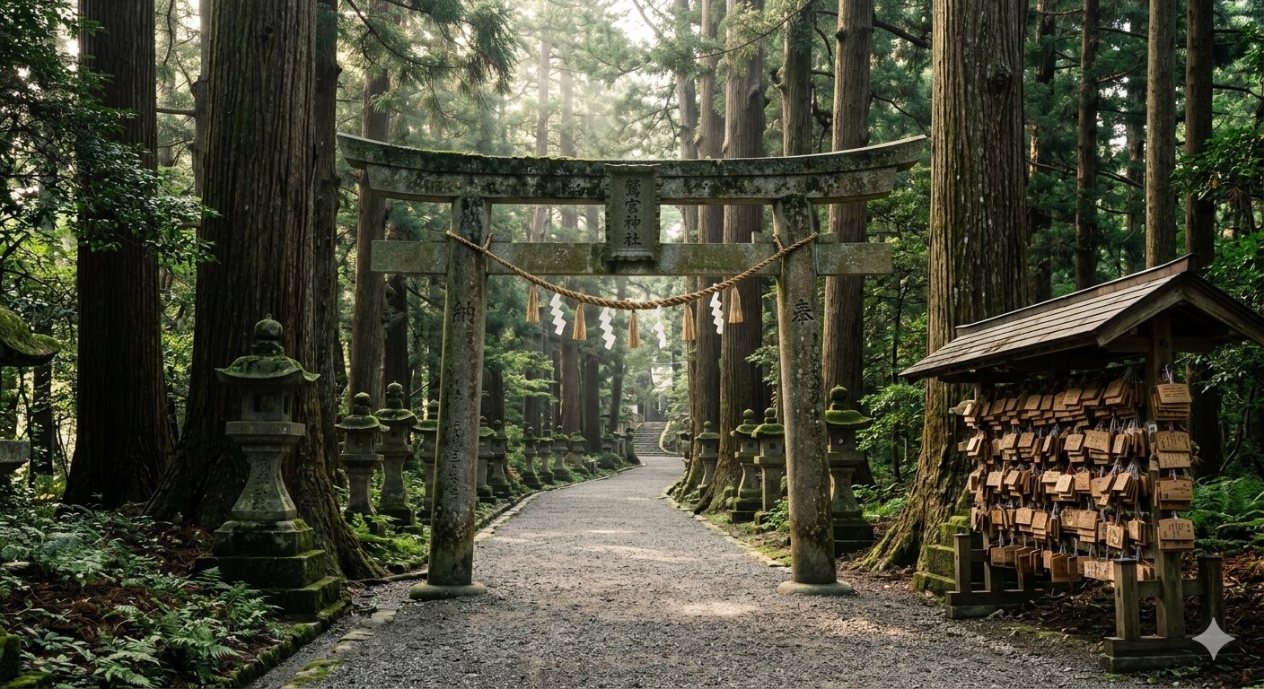 Washinomiya Shrine in Saitama — Japan's first major modern anime pilgrimage destination since the slice-of-life series Lucky Star aired in 2007