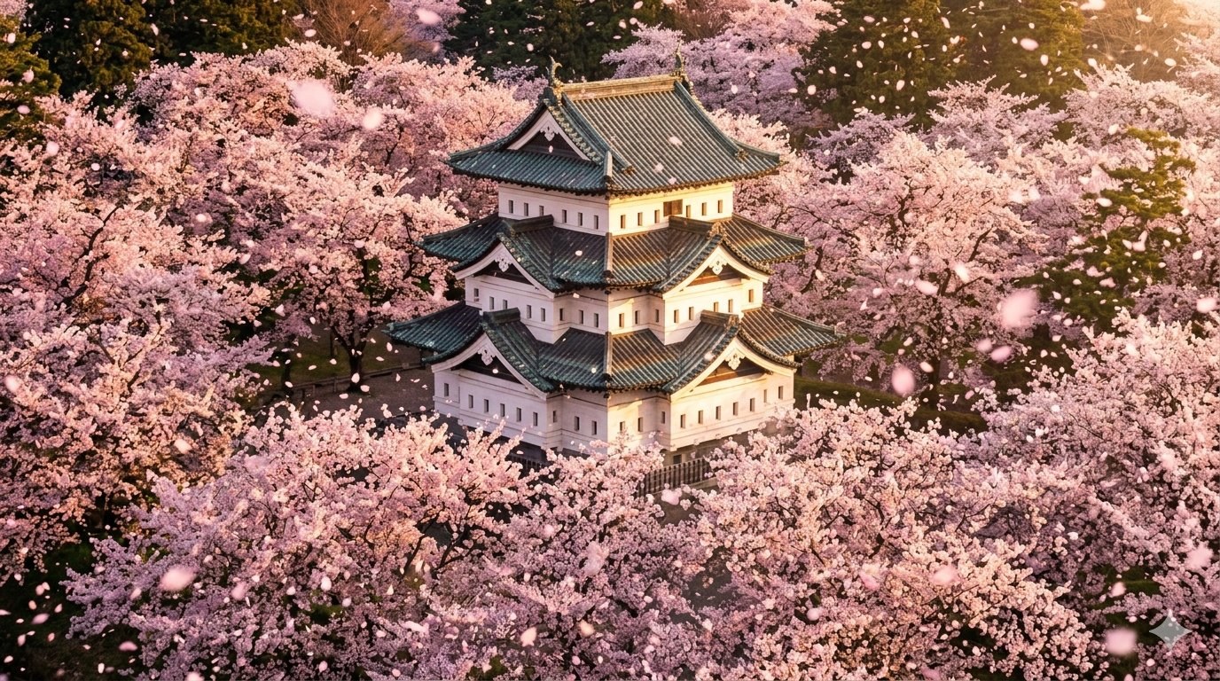Hirosaki Castle — Important Cultural Property famed for 2,600 cherry trees in Aomori