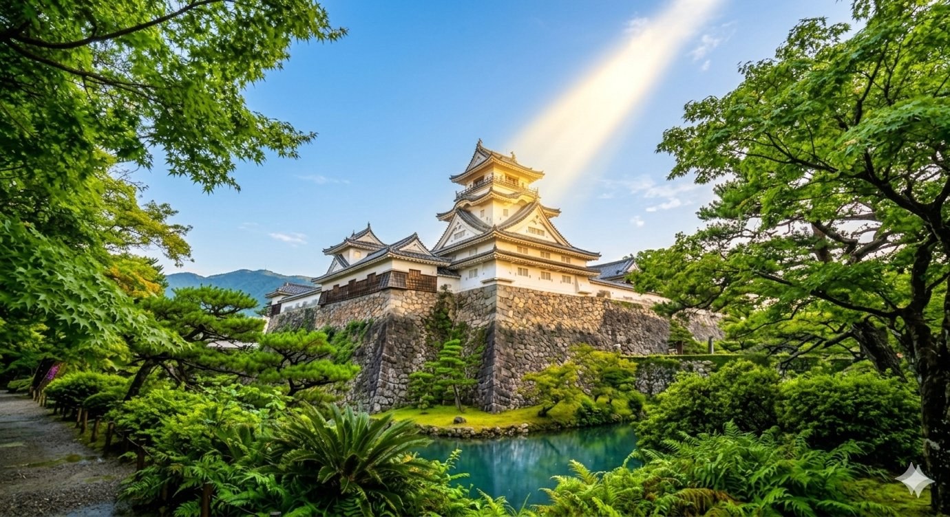 Kochi Castle — the only castle retaining all original main-bailey buildings, in Kochi