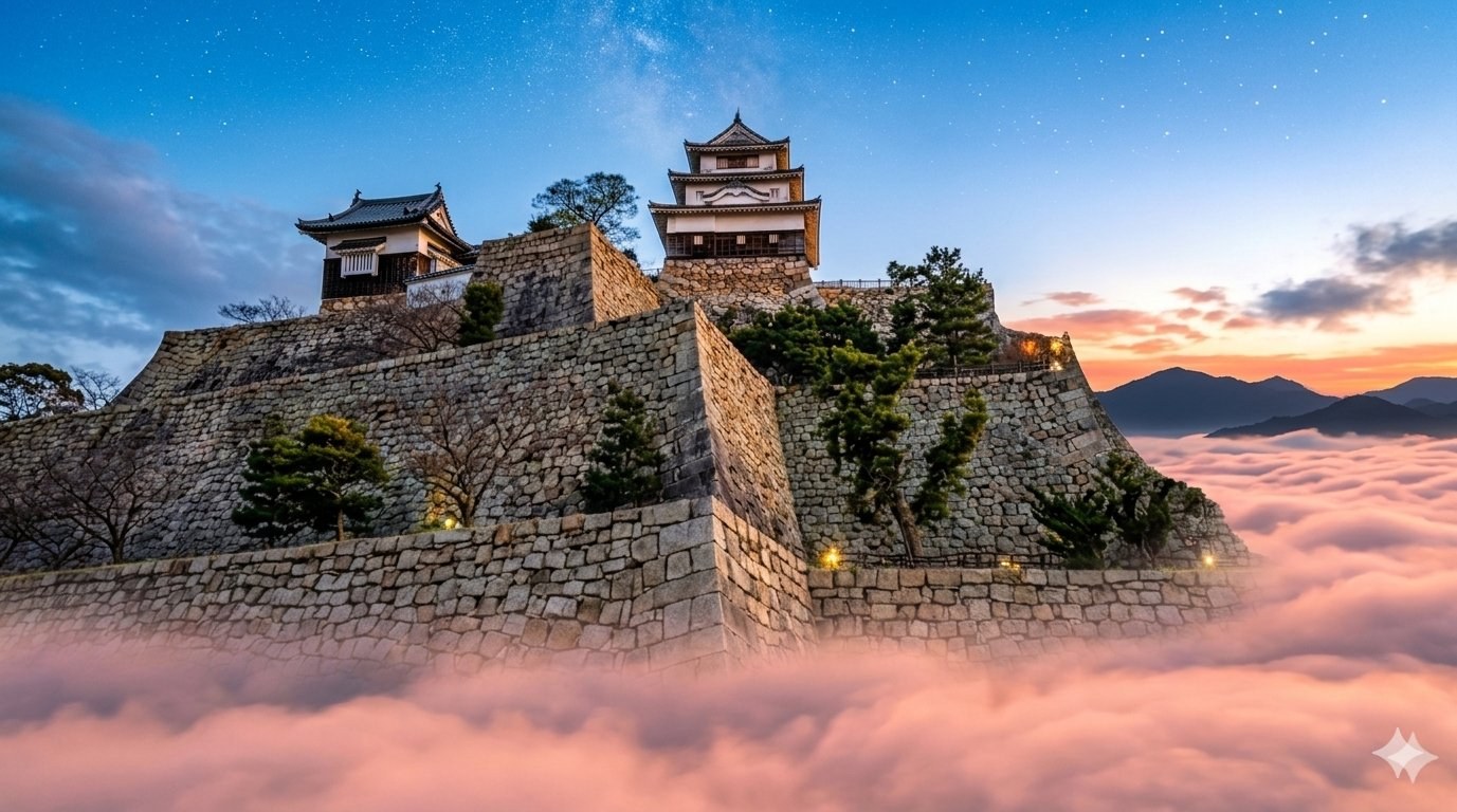 Marugame Castle — Important Cultural Property with Japan's tallest stone walls in Kagawa