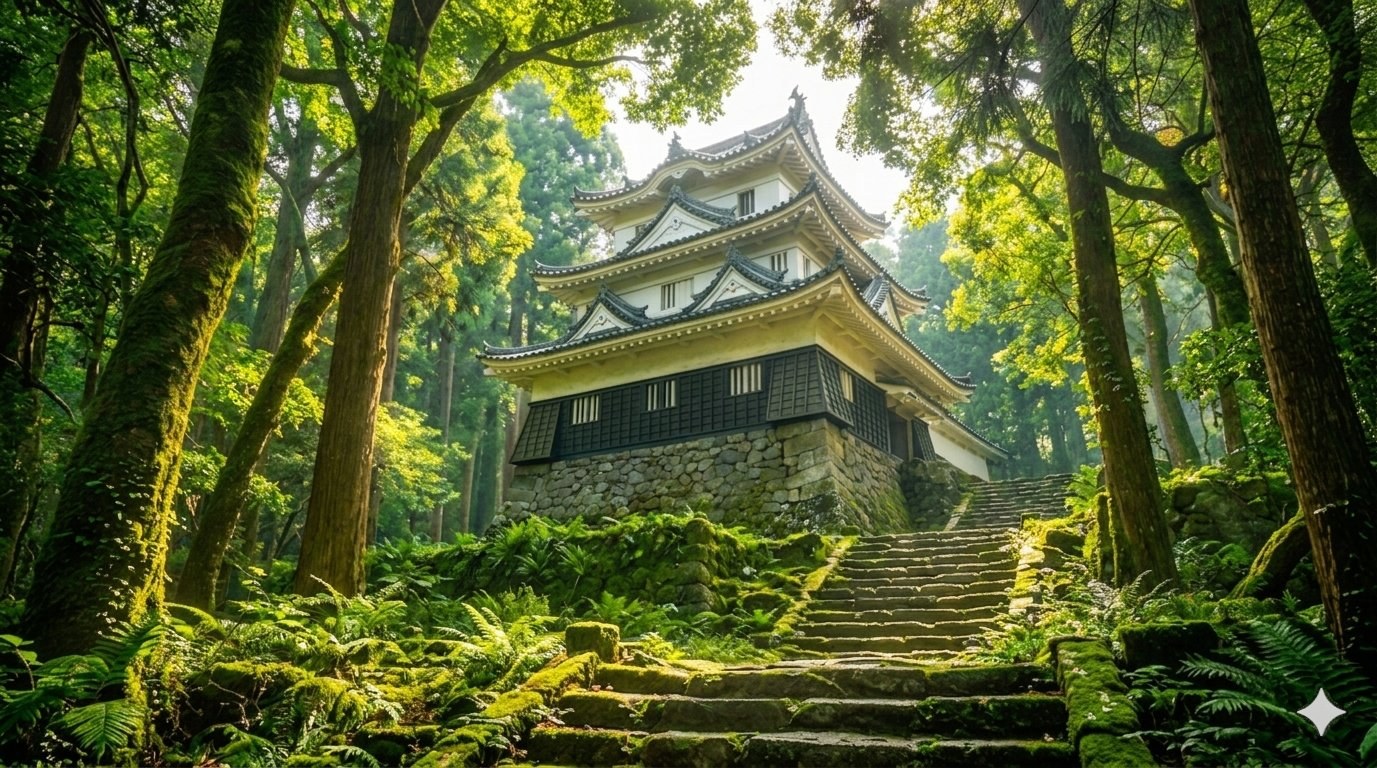 Uwajima Castle — compact three-story Important Cultural Property keep in Ehime