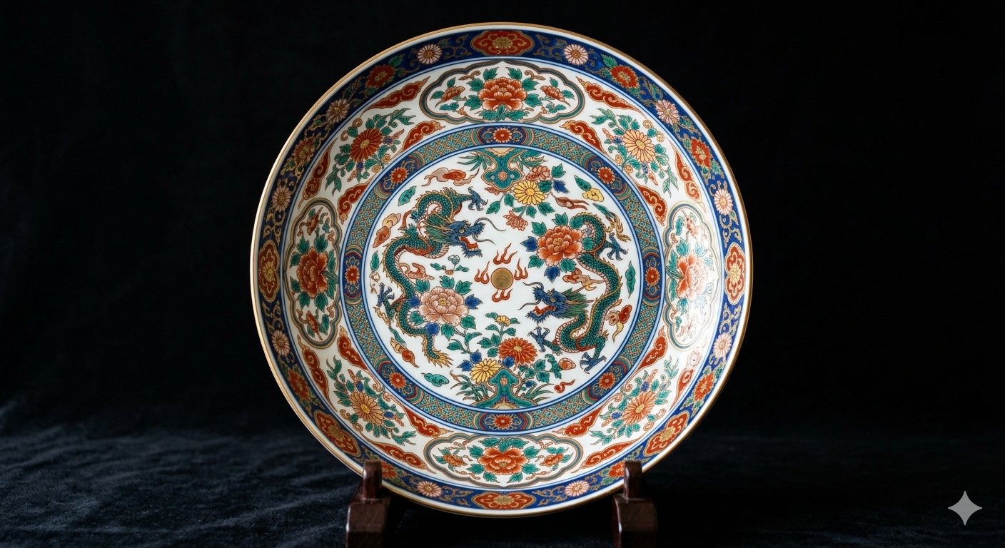 Arita Ware — Japan's first porcelain with sometsuke cobalt blue and Kakiemon overglaze enamels, exported to European royal courts since 1616