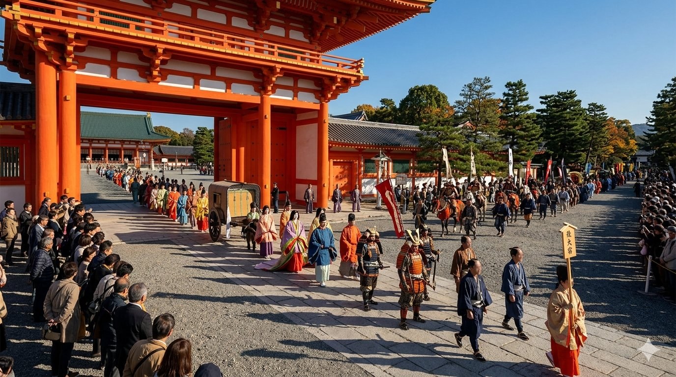 Jidai Matsuri — Festival of the Ages costume parade at Heian Jingu Kyoto